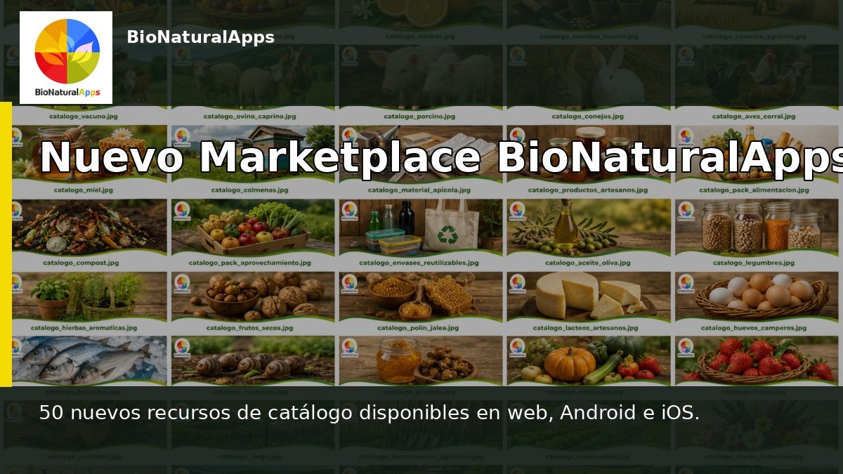 Nuevo catálogo profesional en el Marketplace BioNaturalApps